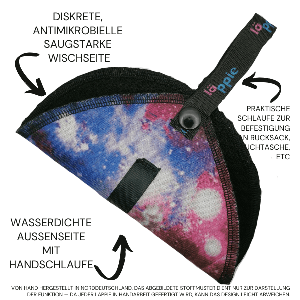 Cosmic Bundle – Läppie Pinkeltuch x Tidy Trail Gaiters Gamaschen - Läppie