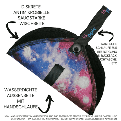 Cosmic Bundle – Läppie Pinkeltuch x Tidy Trail Gaiters Gamaschen - Läppie