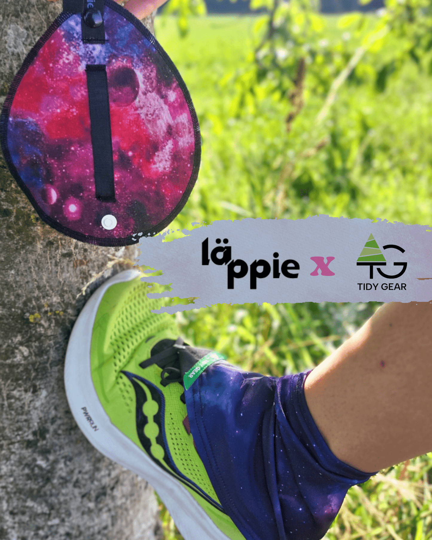 Cosmic Bundle – Läppie Pinkeltuch x Tidy Trail Gaiters Gamaschen - Läppie